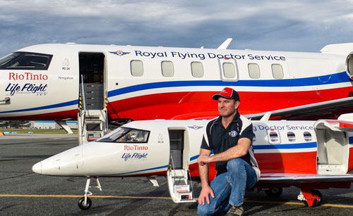 mini plane inspires big donation RFDS